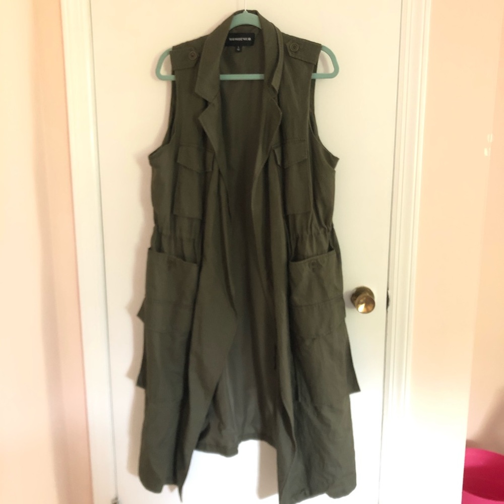 Long Army Jacket Vest